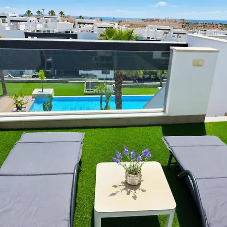 Apartment Luxury Penthouse With Private Rooftop Terrace, Pool, Punta Prima,