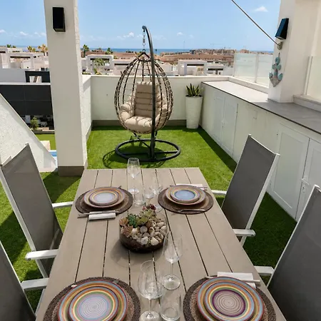 Luxury Penthouse With Private Rooftop Terrace, Pool, Punta Prima,
